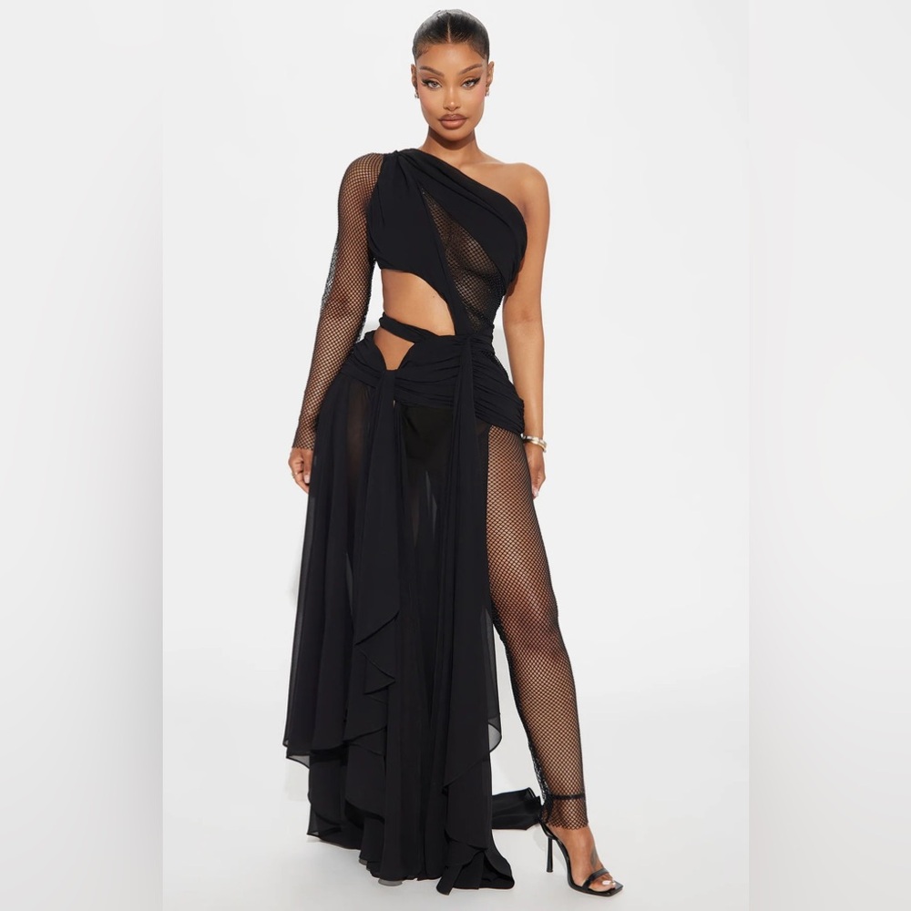 Harper drape maxi dress